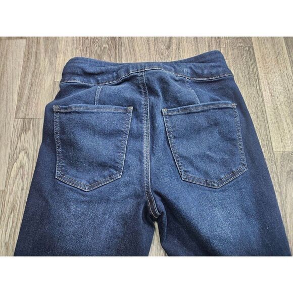 (3/$35) SO Juniors Size XS High Rise Pull On Whiskered Denim Blue Jeans Jeggings - Picture 3 of 12